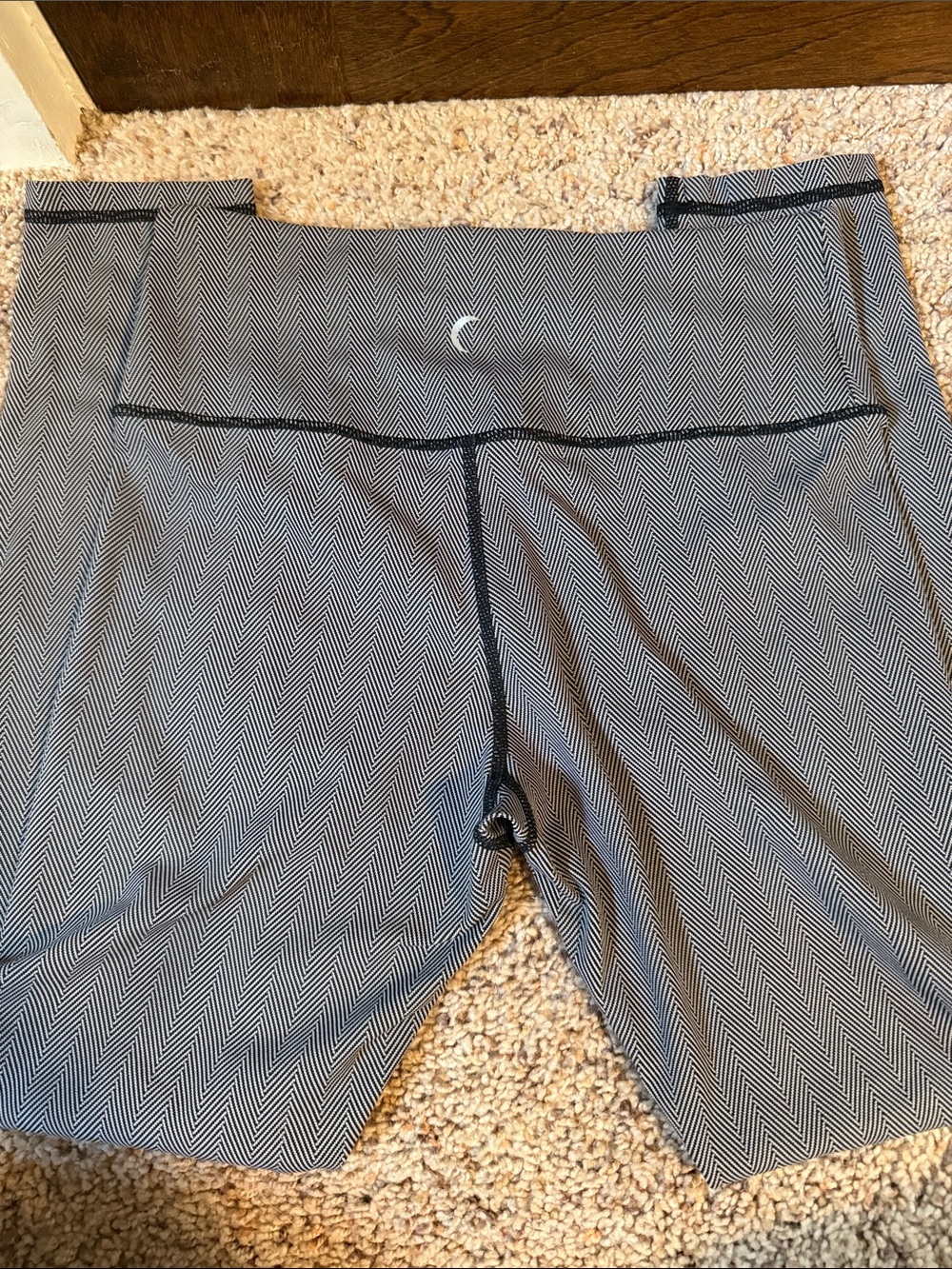 Women's Herringbone Performance Bike Shorts - Black/White